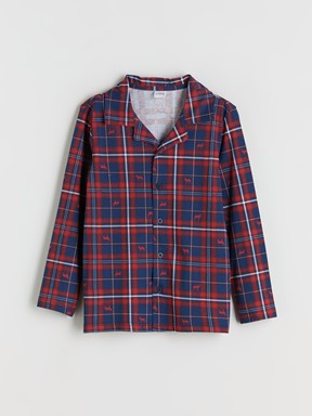 Pijama Takım LACİVERT BASKILI