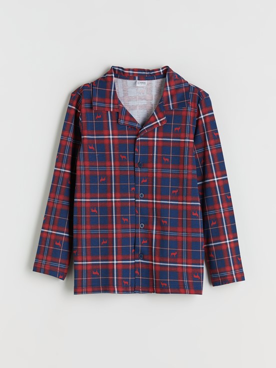 Pijama Takım LACİVERT BASKILI