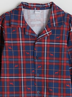 Pijama Takım LACİVERT BASKILI