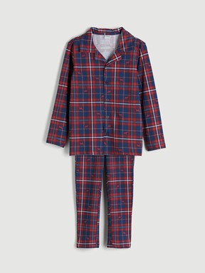 Pijama Takım LACİVERT BASKILI