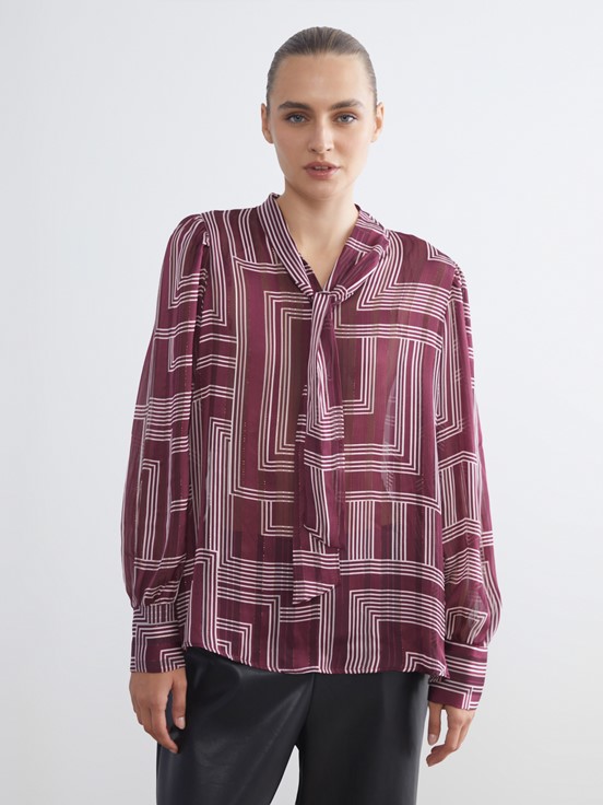 Bluz KIRMIZI BASKILI