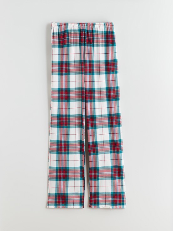 Pijama Takım CANLI KIRMIZI BASKILI