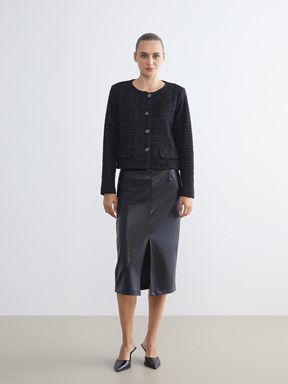 Ceket SİYAH EKOSELİ