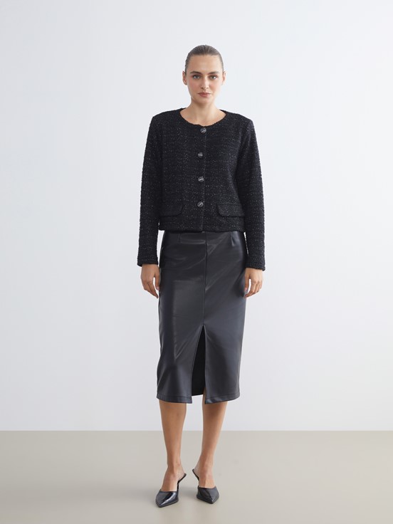 Ceket SİYAH EKOSELİ