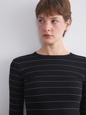 Tişört EKRU ÇİZGİLİ