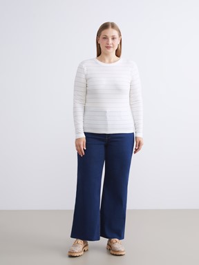 Tişört EKRU ÇİZGİLİ