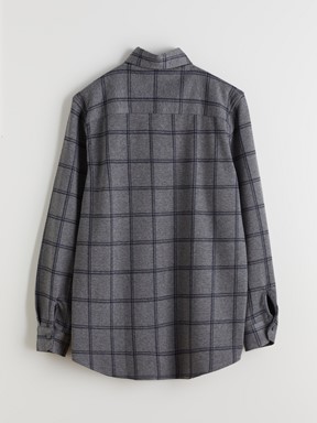 LCW CLASSIC Regular Fit Uzun Kollu Ekose Erkek Oduncu Gömlek GRİ