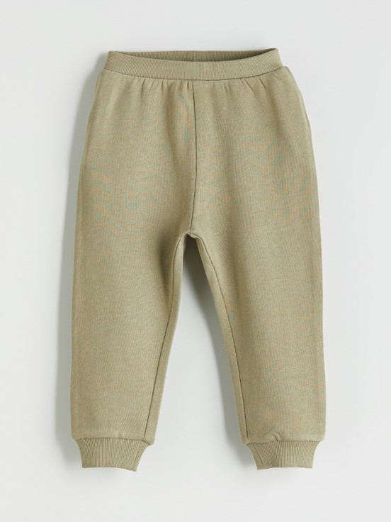 Beli Lastikli Basic Erkek Bebek Jogger Eşofman Altı 3'lü AÇIK HAKİ