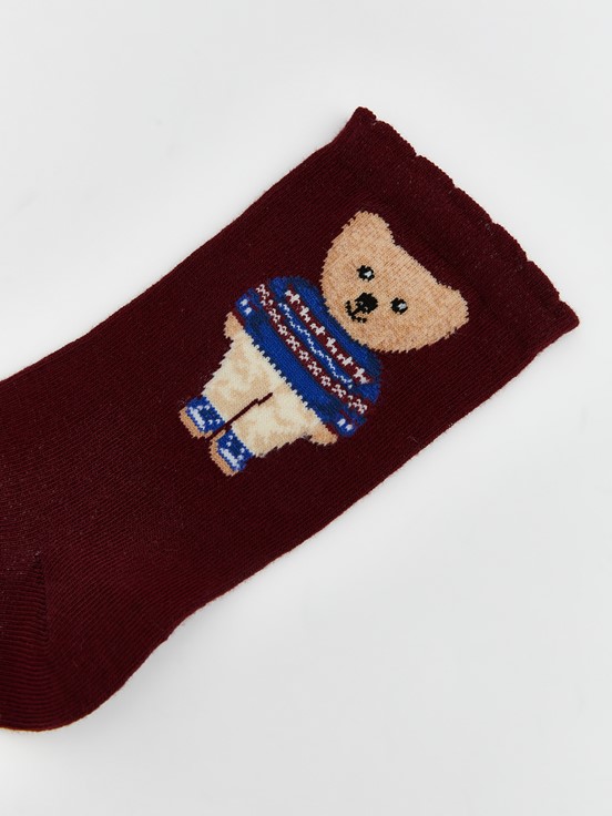 Soket Çorap BORDO