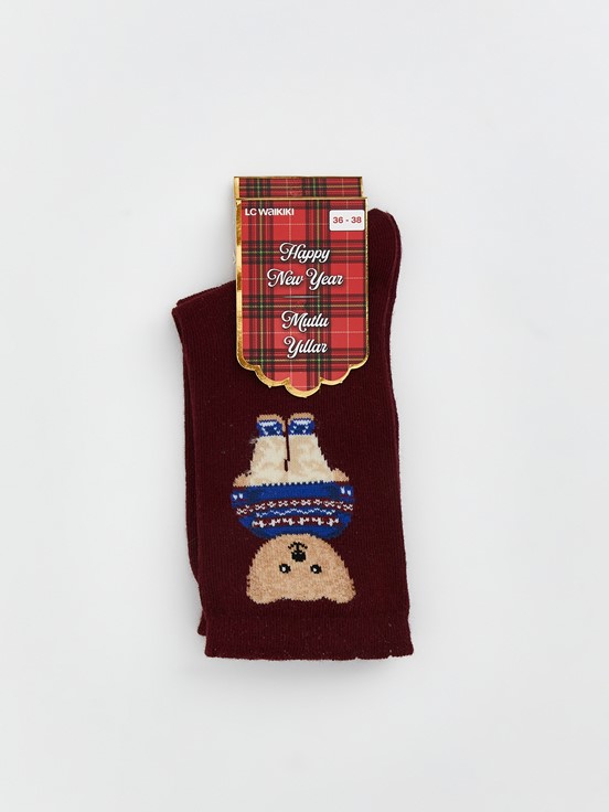 Soket Çorap BORDO
