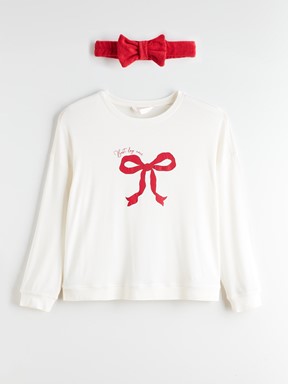 Pijama Takım KIRMIZI BASKILI