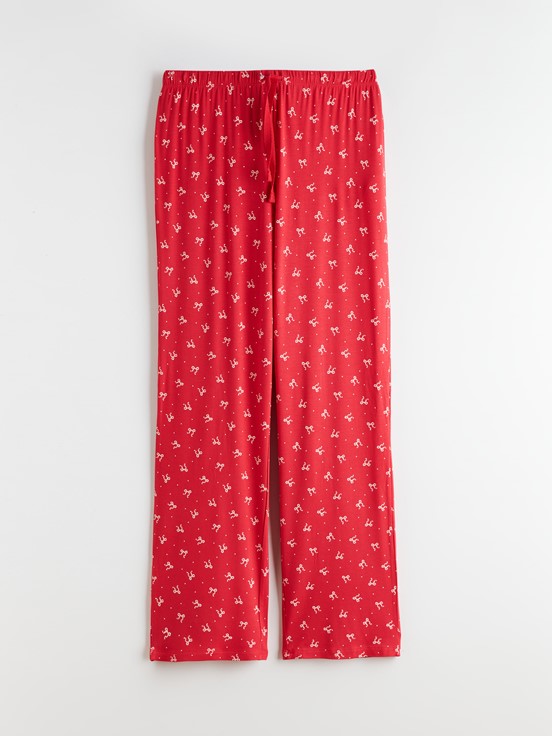 Pijama Takım KIRMIZI BASKILI