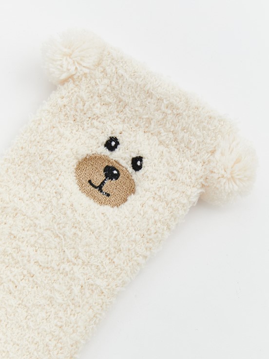 Ev Çorabı KREM RENGİ