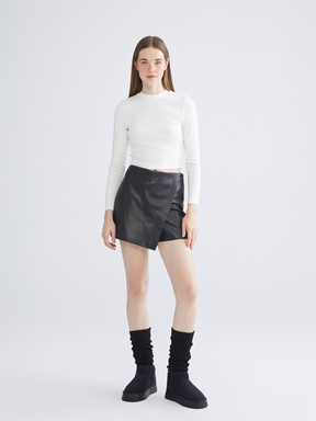 Şort Etek YENİ SİYAH