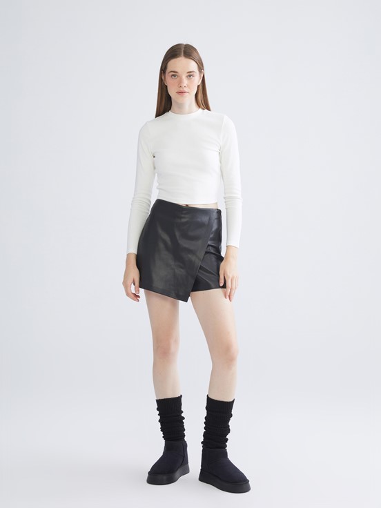 Şort Etek YENİ SİYAH