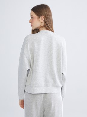 Sweatshirt AÇIK GRİ MELANJ