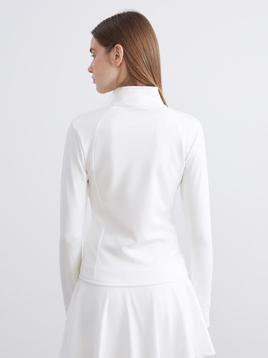 Fermuarlı Sweatshirt EKRU