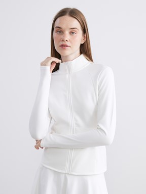 Fermuarlı Sweatshirt EKRU