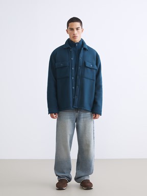 Gömlek Ceket PETROL MAVİ