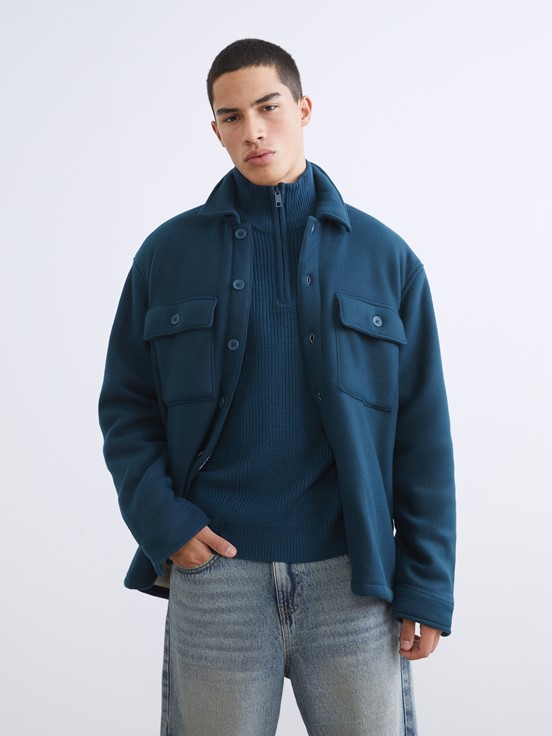 Gömlek Ceket PETROL MAVİ
