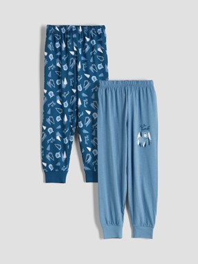 Pijama Alt KOYU PETROL BASKILI