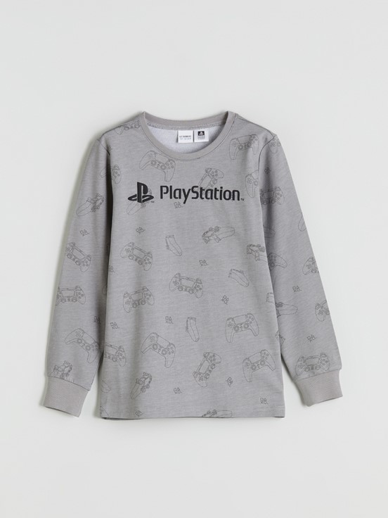 Pijama Takım GRİ BASKILI