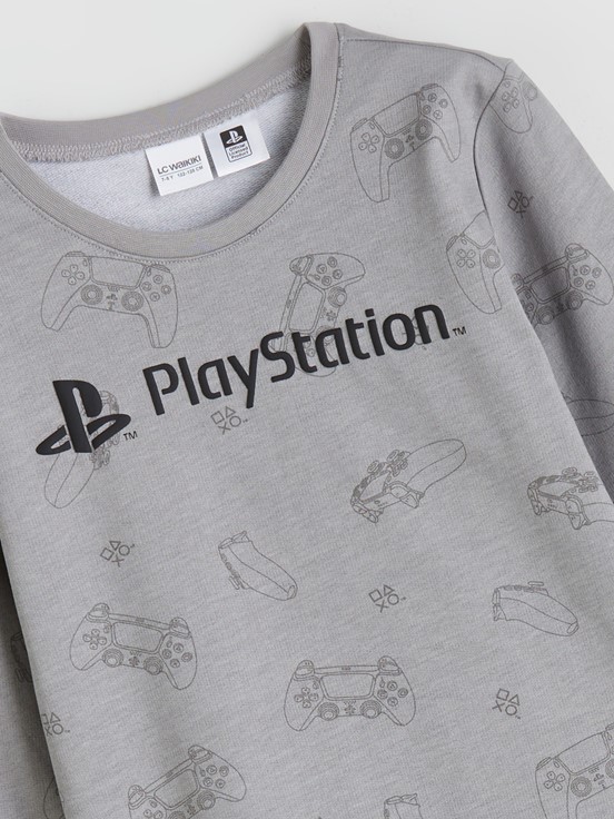 Pijama Takım GRİ BASKILI