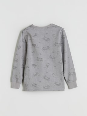 Pijama Takım GRİ BASKILI