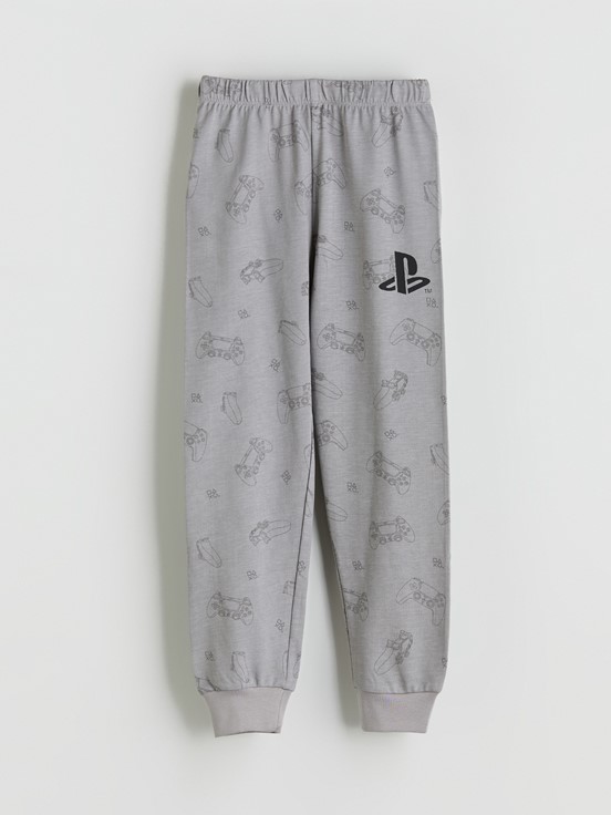 Pijama Takım GRİ BASKILI