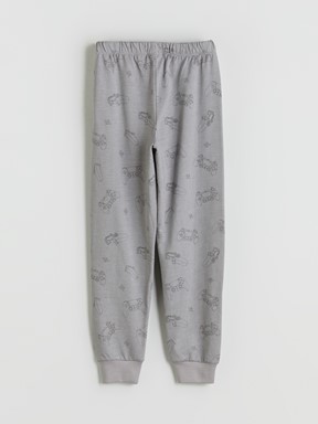 Pijama Takım GRİ BASKILI