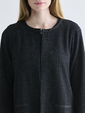 Hırka SİYAH JAKARLI