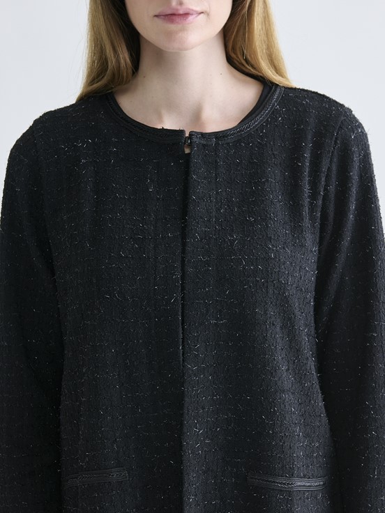 Hırka SİYAH JAKARLI