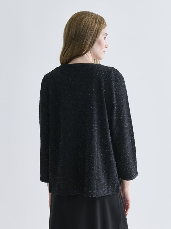 Hırka SİYAH JAKARLI