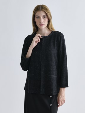 Hırka SİYAH JAKARLI