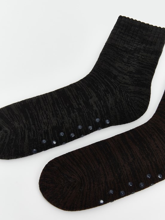 Soket Çorap KARIŞIK RENK İPLİĞİ BOYALI