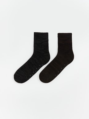 Soket Çorap KARIŞIK RENK İPLİĞİ BOYALI