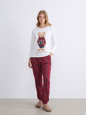 Pijama Takım BORDO EKOSELİ
