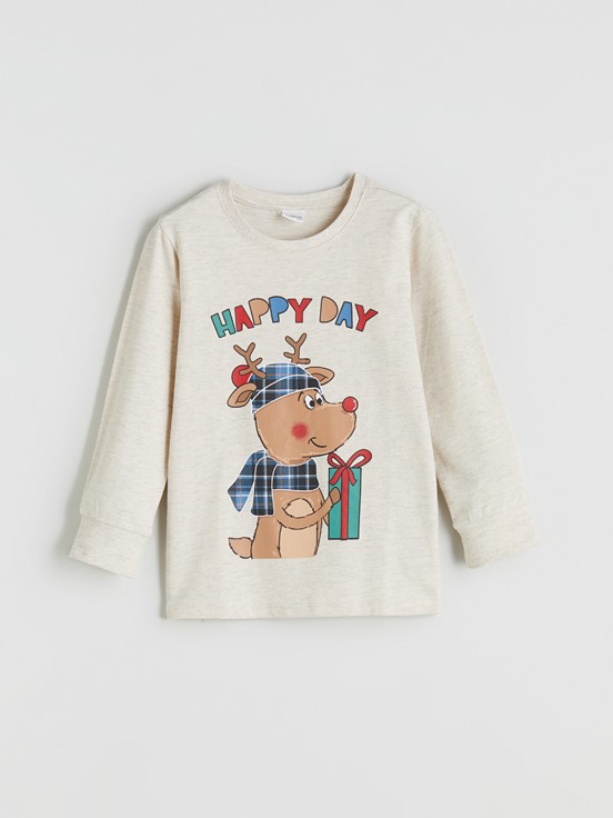 Pijama Takım BEJ MELANJ