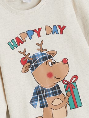 Pijama Takım BEJ MELANJ