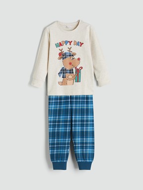 Pijama Takım BEJ MELANJ