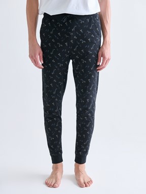 Pijama Alt SİYAH BASKILI