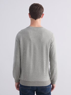 Sweatshirt AÇIK YEŞİL JAKARLI