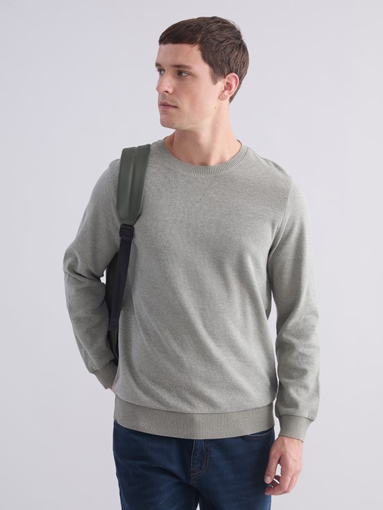 Sweatshirt AÇIK YEŞİL JAKARLI