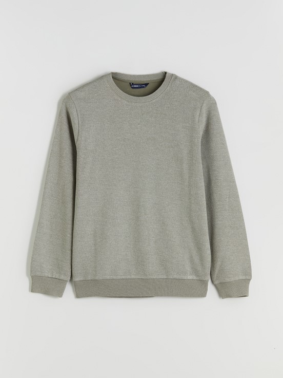 Sweatshirt AÇIK YEŞİL JAKARLI