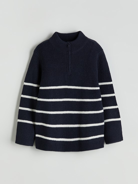 Kazak KOYU LACİVERT ÇİZGİLİ