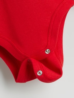 Çıtçıtlı Body KIRMIZI