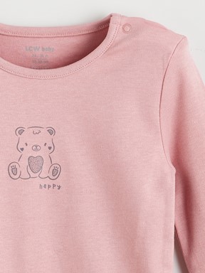 Çıtçıtlı Body PEMBE