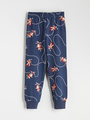 Pijama Takım LACİVERT BASKILI