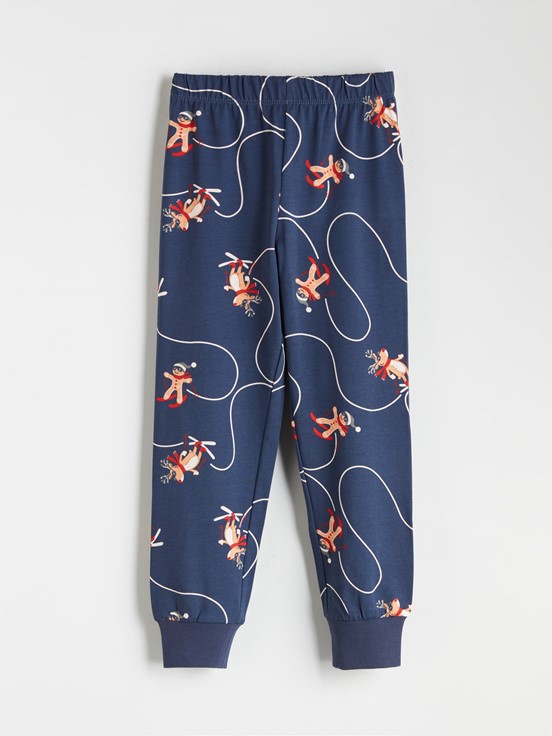 Pijama Takım LACİVERT BASKILI