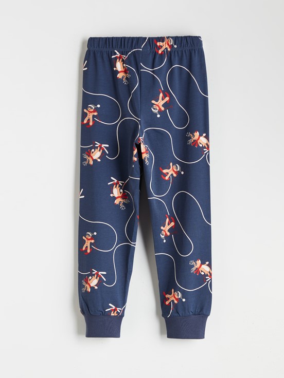 Pijama Takım LACİVERT BASKILI